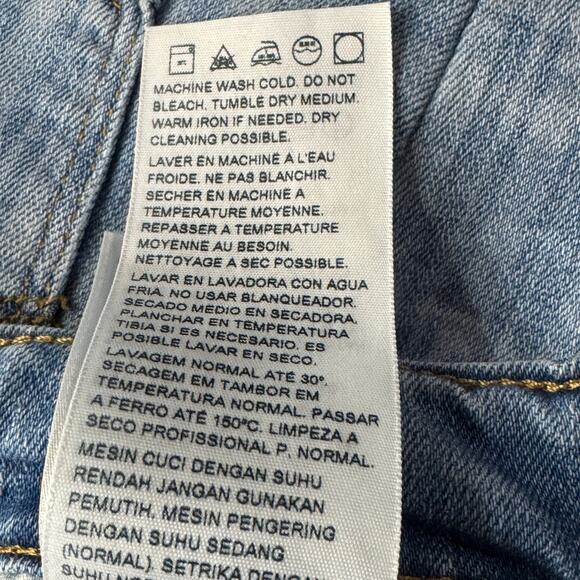 Levi’s 721 SZ 27 High-Rise Skinny Jeans Plaid Stretch Zip-Fly Pockets Blue Women - Picture 10 of 12